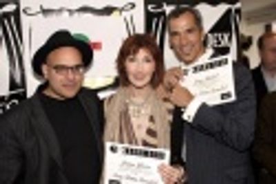 David Yazbek, Joanna Gleason, and Jerry Mitchell Photo