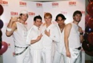 "Altar Boyz", Andy Karl, David Josefsberg, Tyler Maynard, Ryan Duncan and Scott Porte Photo
