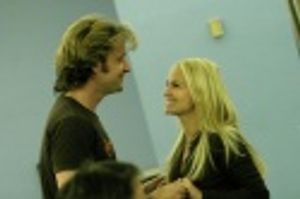 Kristin Chenoweth and Malcolm Gets rehearse a scene from the Encores! production of T Photo