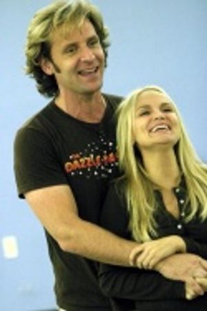 Kristin Chenoweth and Malcolm Gets rehearse a scene from the Encores! production of T Photo