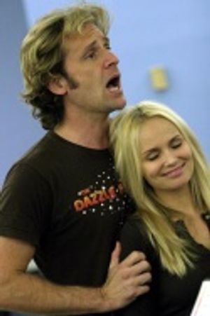 Kristin Chenoweth and Malcolm Gets rehearse a scene from the Encores! production of T Photo