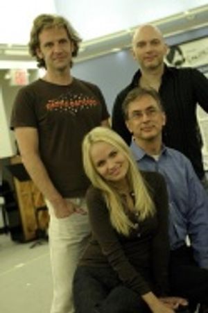 (Clockwise from bottom) Kristin Chenoweth, Malcolm Gets, Michael Cerveris, and Music  Photo