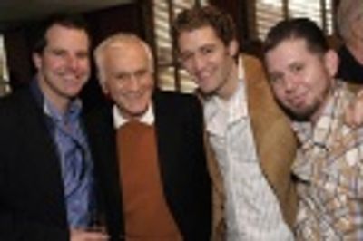 Johnathan Dokuchitz, Dick Latessa, Matthew Morrison, and Justin Brosnan (FUSE Televis Photo