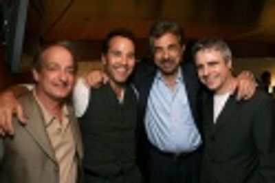 David Paymer, Jeremy Piven, Joe Mantegna and Director Neil Pepe
 Photo