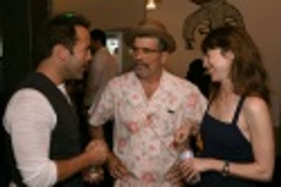 Jeremy Piven, David Mamet and wife Rebecca Pidgeon Photo