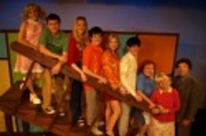 Kelly Stables, Adam Conger, Laura Marion, Justin Meloni, Erin Holt, Elliot Kevin Schw Photo