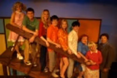 Kelly Stables, Adam Conger, Laura Marion, Justin Meloni, Erin Holt, Elliot Kevin Schw Photo