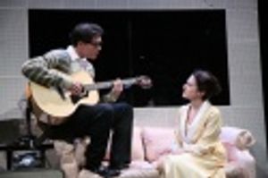 (L-R) Justin Berkobien as â€"Buddy Hollyâ€ and Tempe Thomas as â€"Maria¿ Photo