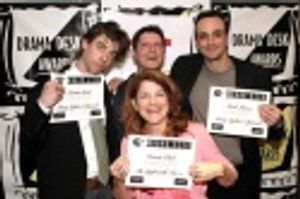 Victoria Clark posing with the Spamalot nominees  Photo