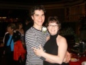 (L-R) Justin Berkobien (Buddy Holly) and Tammy Mader (Director) at the opening night  Photo