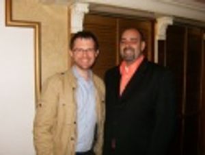 (L-R) John Pinckard (Producer of Gutenberg! The Musical) and Bill Osetek (Artistic Di Photo