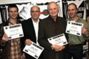 Frederick Weller, Jeffrey Tambor, Alan Alda and Jordan Lage  Photo