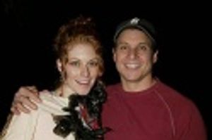 Dylis Croman (Gypsy Robe winner for SWEET CHARITY) with Alex Sanchez (Gypsy Winner Fo Photo