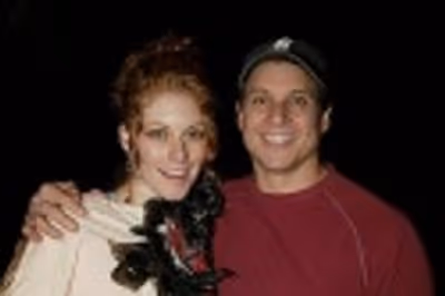Dylis Croman (Gypsy Robe winner for SWEET CHARITY) with Alex Sanchez (Gypsy Winner Fo Photo