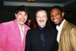 Bryan Batt (Standby Albin), Robert Goulet and Michael Benjamin Washington Photo