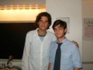 Award winning director Alex Timbers and co-director Ian Unterman at the opening night Photo