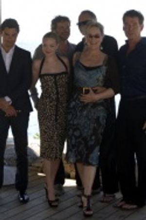 Dominic Cooper, Colin Firth,Amanda Seyfried, Stellan Skarsgard, Meryl Streep and Photo