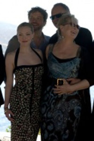 Amanda Seyfried, Colin Firth, Stellan Skarsgard and Meryl Streep Photo