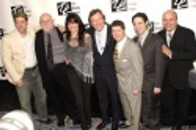 Spamalot: Christopher Sieber, John Du Prez, Sara Ramirez, Eric Idle, Michael McGrath, Photo