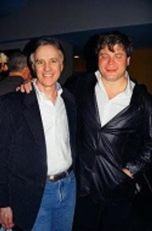 Triple Threat -> Joel Higgins (Director, Lyrics and Music) and Robert Evan  Photo