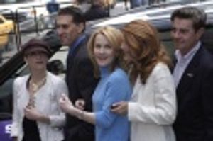 Christina Applegate, SAAB executive, Erin Dilly, Victoria Clark,
and Gary Beach Photo