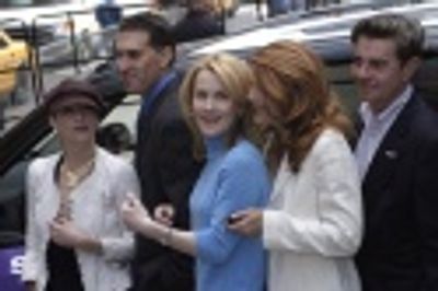 Christina Applegate, SAAB executive, Erin Dilly, Victoria Clark,
and Gary Beach Photo