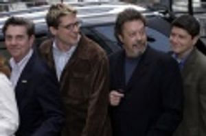 Gary Beach, Christopher Sieber, Tim Curry, and Michael McGrath Photo