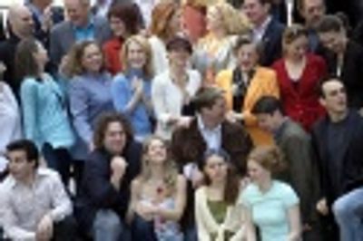 This year's nominees get into position... Photo