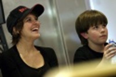 Brooke Tansley and Struan Erlenborn trying to keep a straight face...  Photo