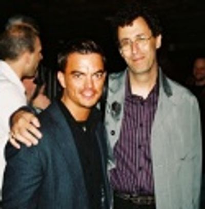 Forrest Mallard (Trevor Project, PR, Board Chair) and Tony Kushner  Photo