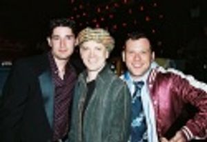 Chris Ciompi (Editor, Genre Magazine), Charles Busch (Host for the evening) and Matt  Photo