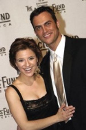 Jenn Gambatese and Cheyenne Jackson  Photo