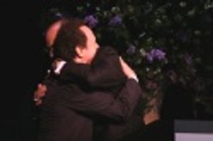 Billy Crystal receives The Actor's Fund's Artistic Achievement Award from Joe Torre Photo