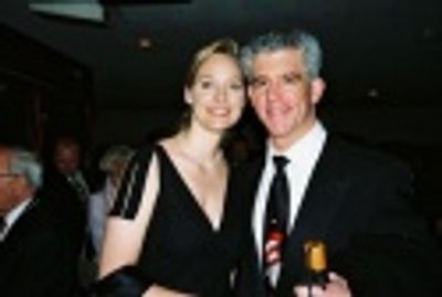 Greg Jbara (nominee "Dirty Rotten Scoundrels") and wife Julie  Photo