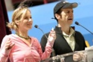 Christina Applegate and Dennis O'Hare of "Sweet Charity" Photo