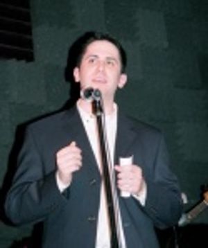 Rob Diamond, the concert's producer and Editor-in-Chief of BroadwayWorld.com introduc Photo