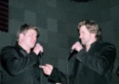 Rob Evan and Brad Little opened the show... Photo