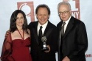Janice and Billy Crystal, and producer Larry Magid Photo