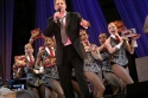 
Chris sang 'Sara Lee,' with a little visual help from the Rockettes... Photo