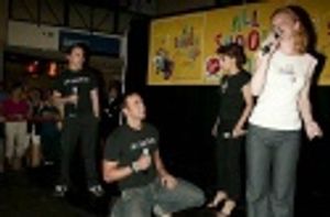 Cheyenne Jackson, Leah Hocking, Mark Price and Jenn Gambatese  Photo