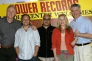 
John Lithgow, Norbert Leo Butz, David Yazbek, Sherie Rene Scott, and Gregory Jbara  Photo