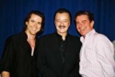 Recipient's of the "Special Civil Rights Award," Christian Campbell, Robert Goulet an Photo
