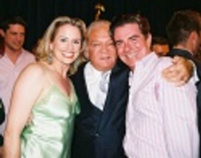 Presenter Cady Huffman, Presenter Marty Richards and Gary Beach Photo