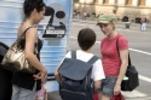 Charlotte D'Amboise stops by to check it out Photo