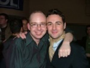 Producer, Jamie McGonnigal and Max Von Essen (currently in
Finian's Rainbow) Photo