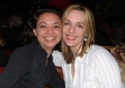 Jen Bender and Julia Murney were in the audience to lend
their support and applause! Photo