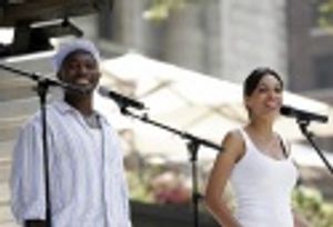 Taye Diggs and Rosario Dawson Photo