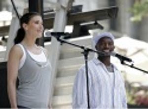 Idina Menzel and Taye Diggs Photo