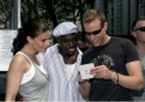 Idina, Taye and Adam Photo