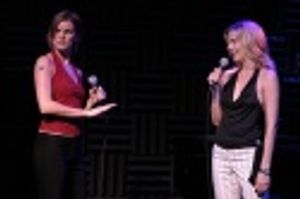 Jenn Colella and Jen Foote ponder Is There Life After High School? Photo